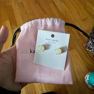Kate Spade Glitter Gum drop stud Earrings